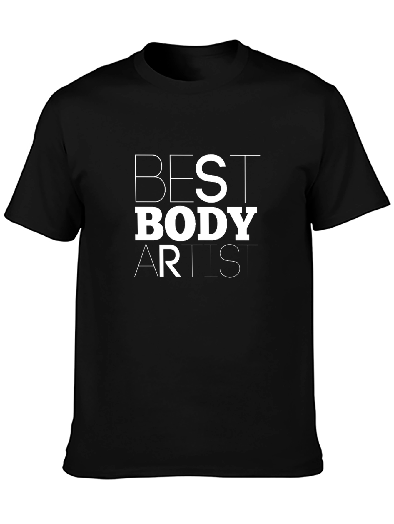 Camiseta Negra Best Body Artist para Hombre