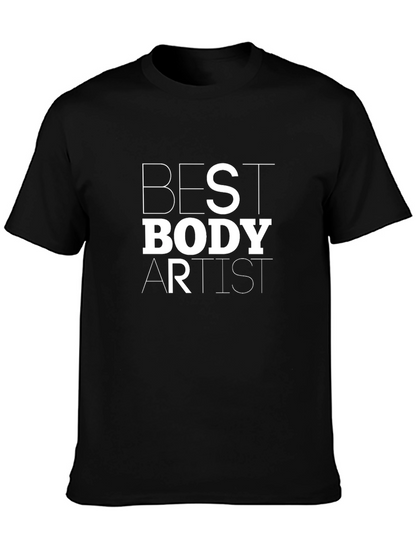 Camiseta Negra Best Body Artist para Hombre