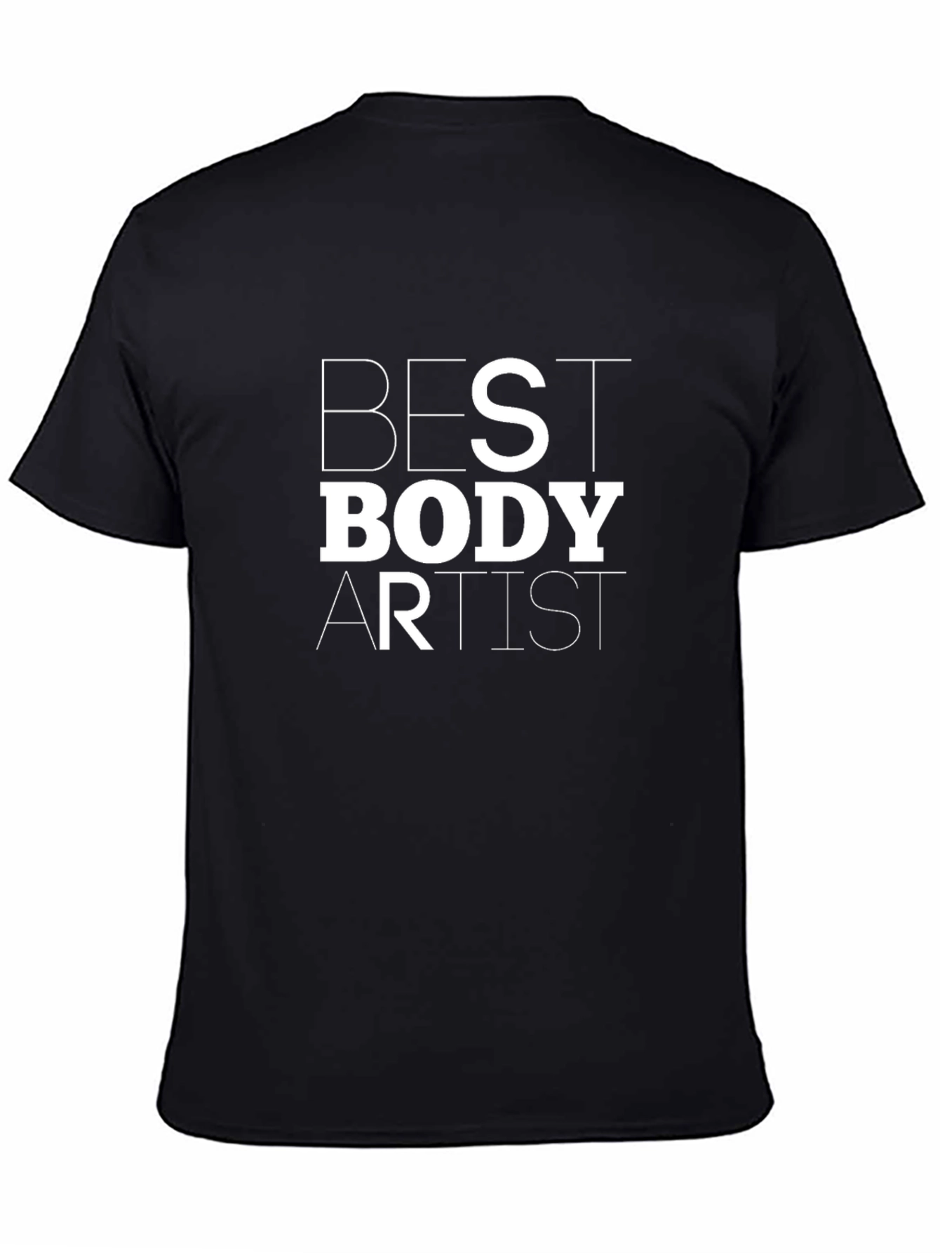 Camiseta Negra Best Body Artist para Hombre