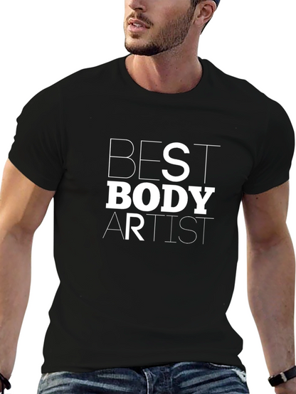 Camiseta Negra Best Body Artist para Hombre