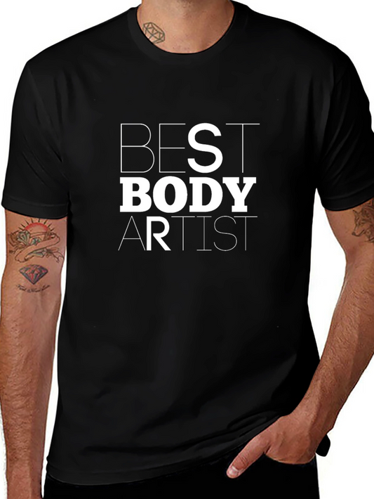 Camiseta Negra Best Body Artist para Hombre
