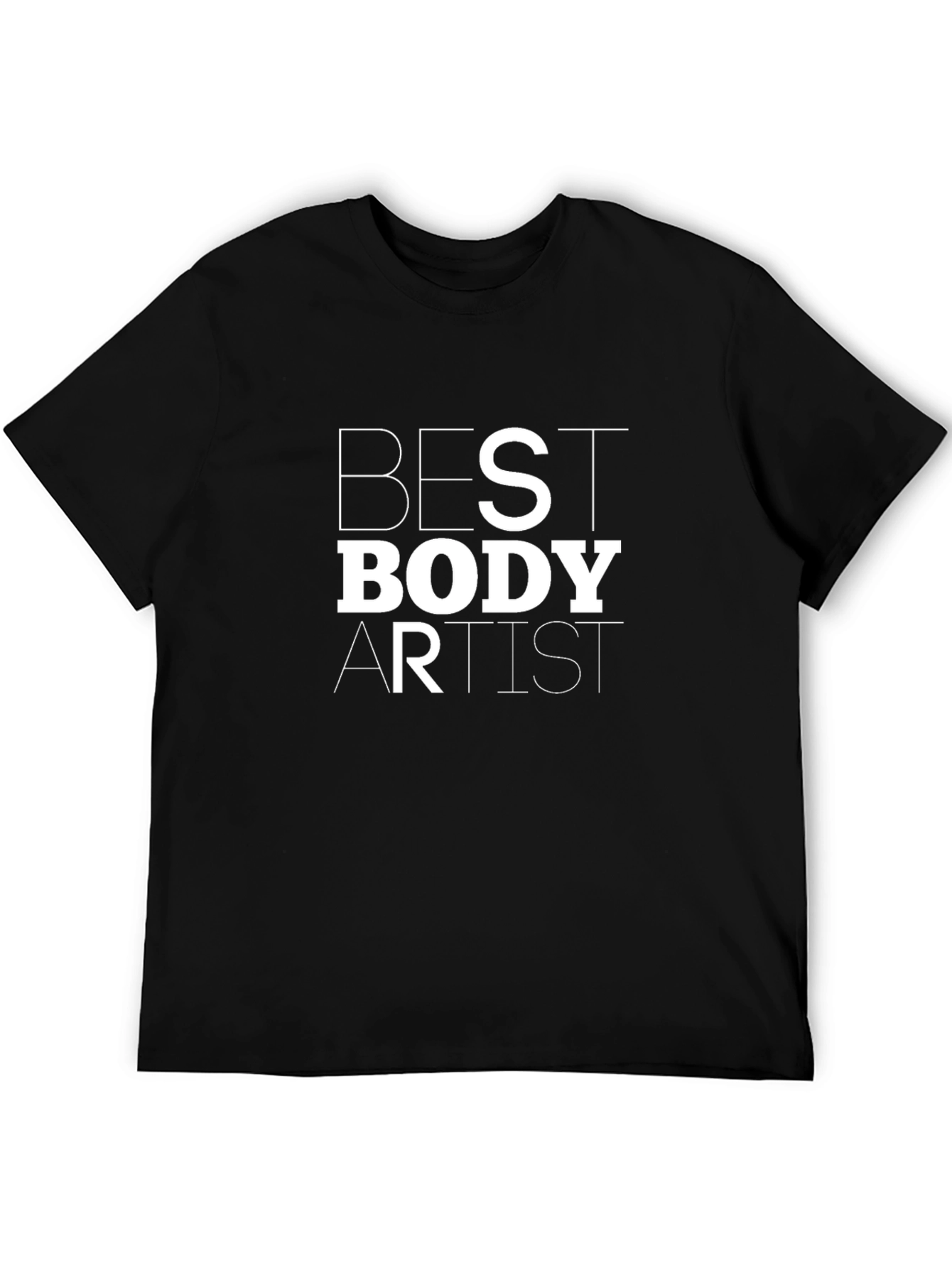 Camiseta Negra Best Body Artist para Hombre