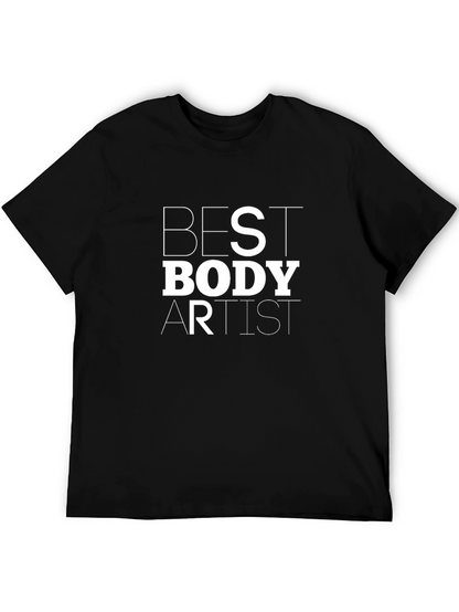 Camiseta Negra Best Body Artist para Hombre