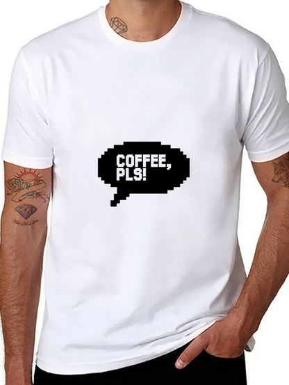 Camiseta Negra Coffee Pls!