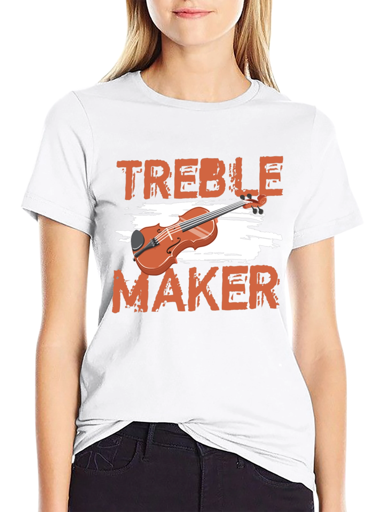 Camiseta Negra Treble Maker para Amantes de la Música