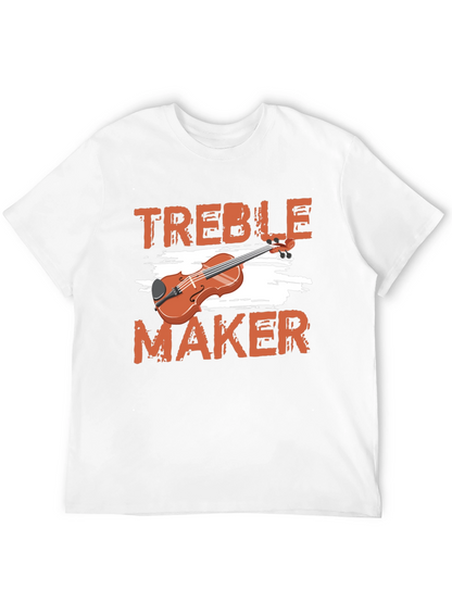 Camiseta Negra Treble Maker para Amantes de la Música