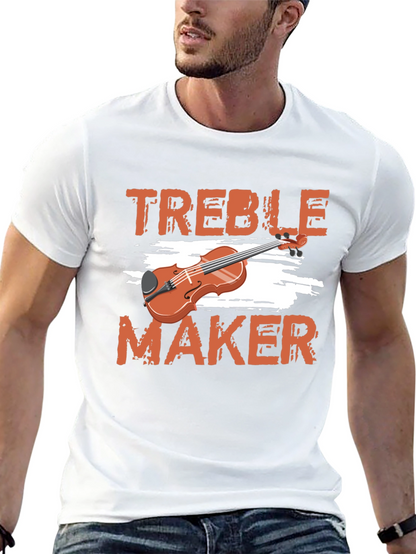 Camiseta Negra Treble Maker para Amantes de la Música