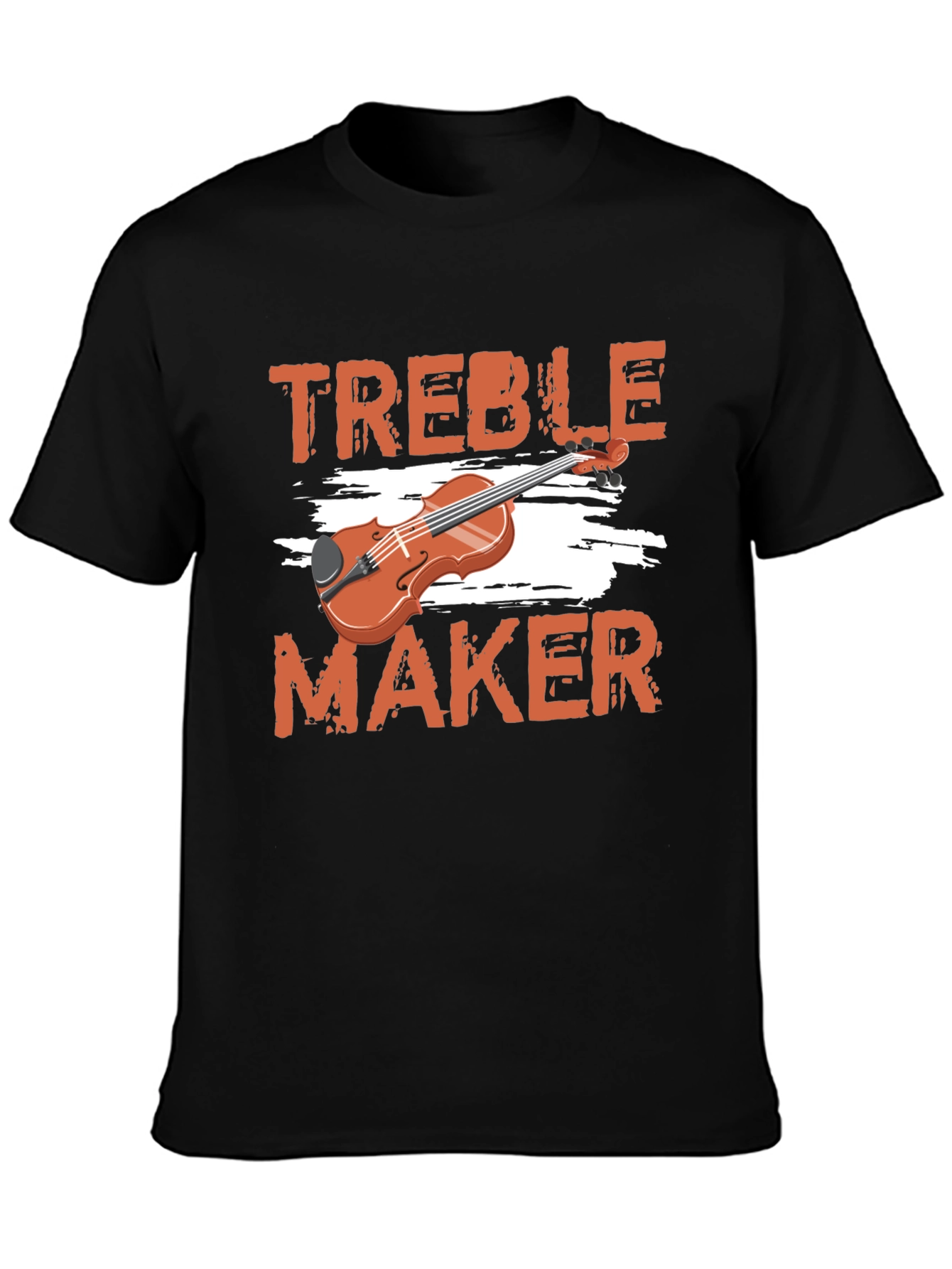 Camiseta Negra Treble Maker para Amantes de la Música