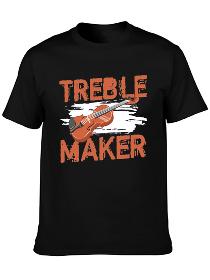 Camiseta Negra Treble Maker para Amantes de la Música