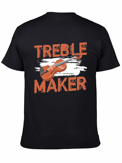 Camiseta Negra Treble Maker para Amantes de la Música