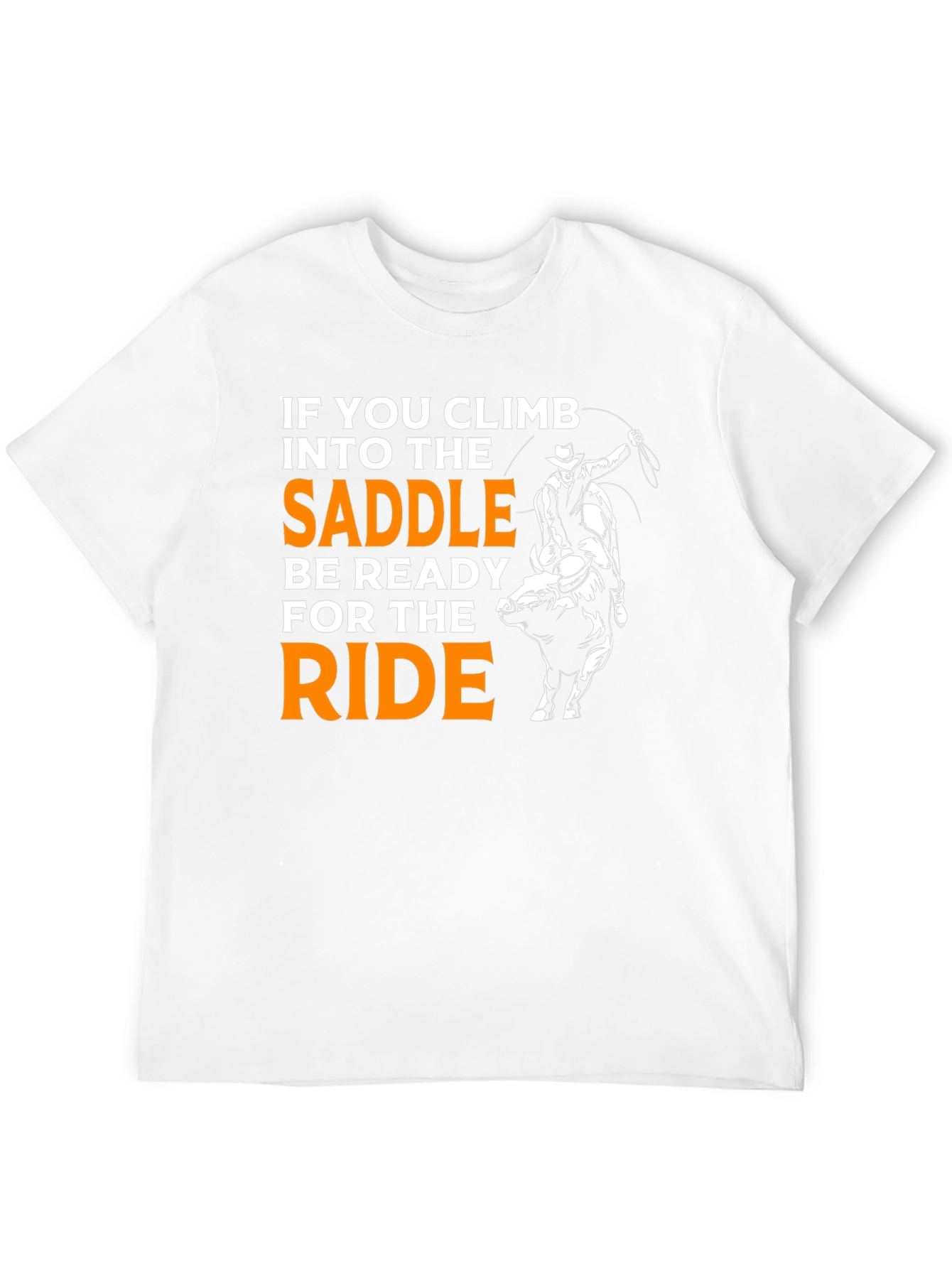 Camiseta Negra Vaquero: Si Subes ¡Prepárate!