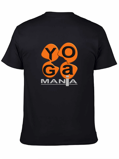 Camiseta Negra Yoga Mania Algodón