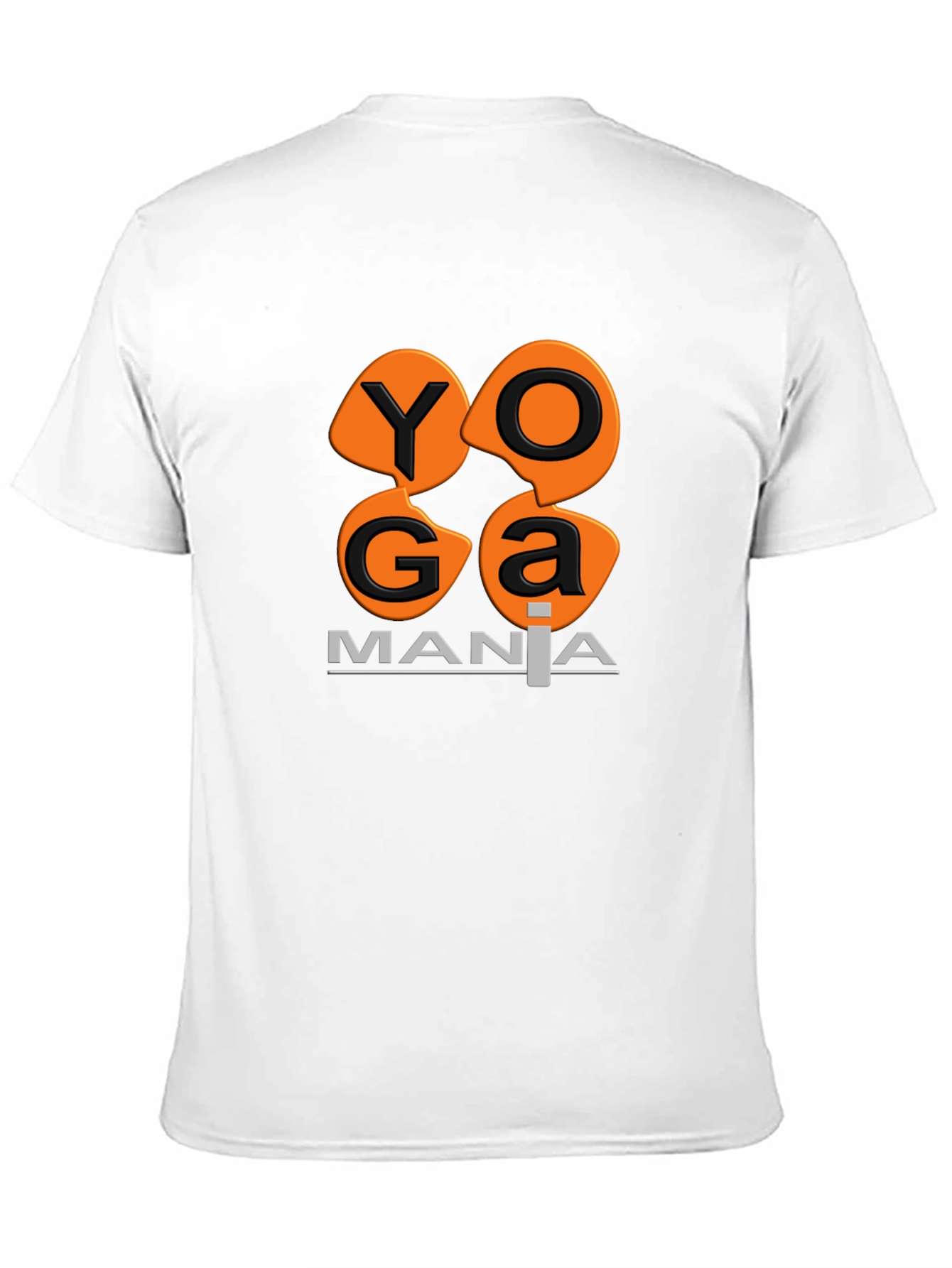 Camiseta Negra Yoga Mania Algodón