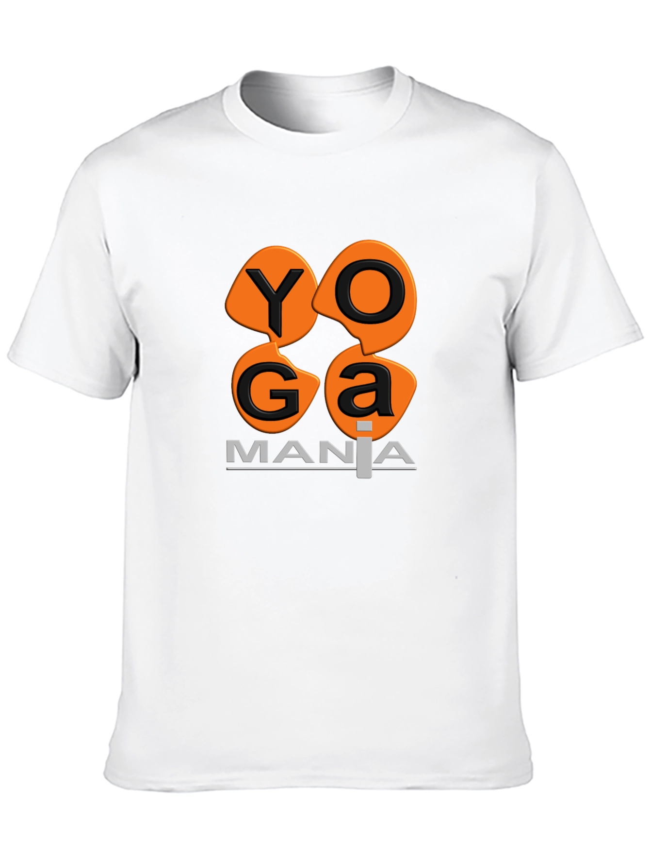 Camiseta Negra Yoga Mania Algodón