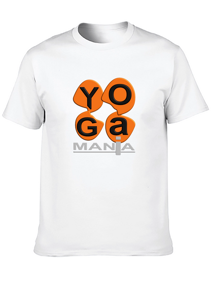 Camiseta Negra Yoga Mania Algodón