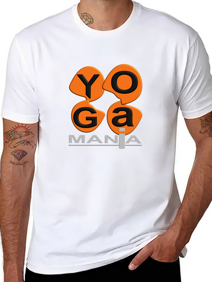 Camiseta Negra Yoga Mania Algodón