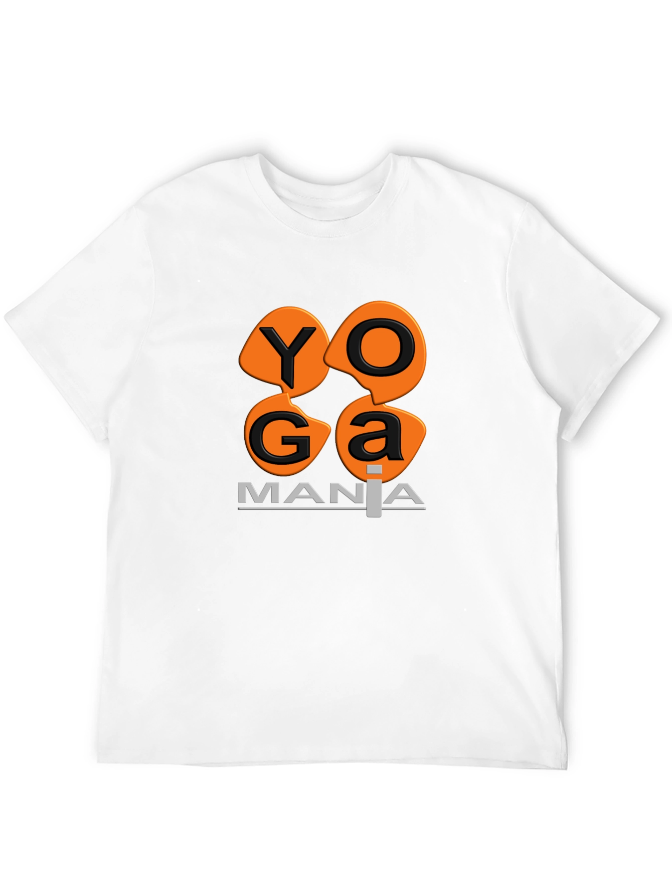 Camiseta Negra Yoga Mania Algodón