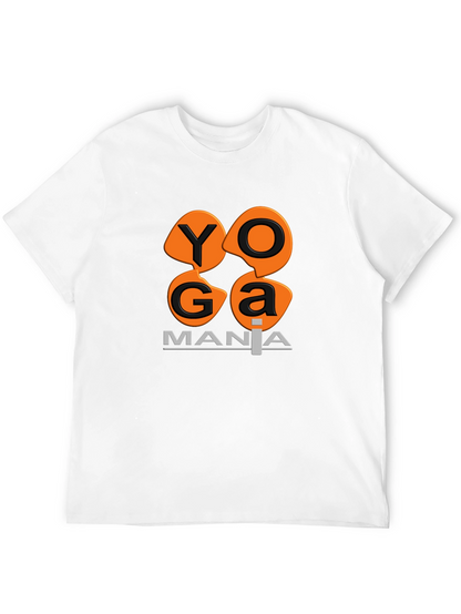 Camiseta Negra Yoga Mania Algodón