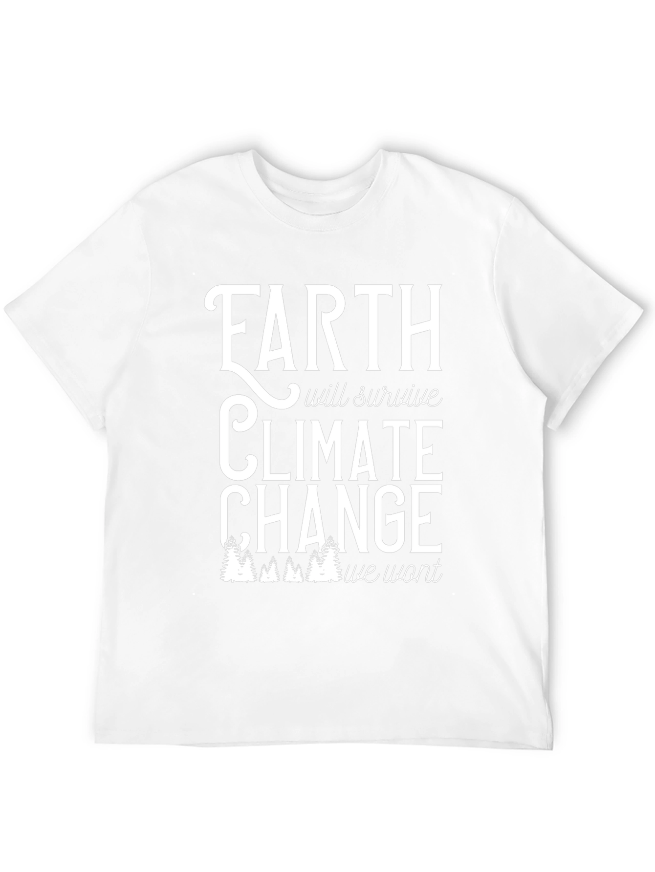 Camiseta Negra: La Tierra Superará el Cambio Climático