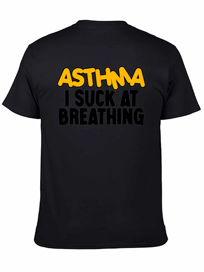 Camiseta Negra Asma - Humor Respiratorio