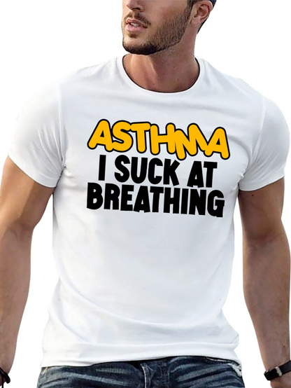 Camiseta Negra Asma - Humor Respiratorio