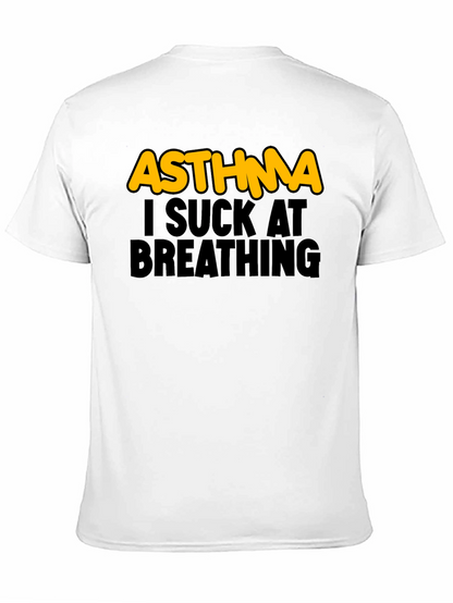 Camiseta Negra Asma - Humor Respiratorio