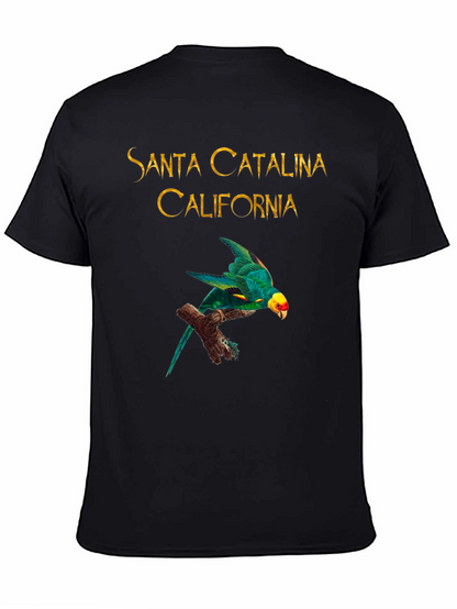 Camiseta Negra Santa Catalina California Parrot