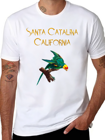 Camiseta Negra Santa Catalina California Parrot