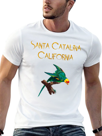 Camiseta Negra Santa Catalina California Parrot