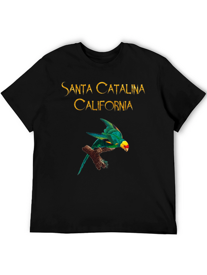 Camiseta Negra Santa Catalina California Parrot