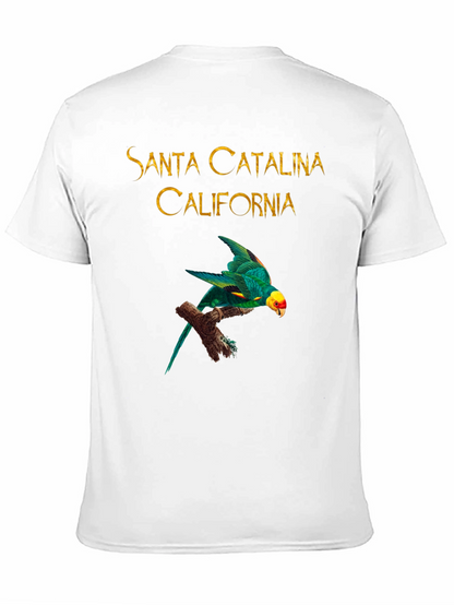 Camiseta Negra Santa Catalina California Parrot