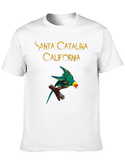 Camiseta Negra Santa Catalina California Parrot