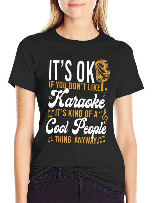 Camiseta Negra Karaoke Cool People