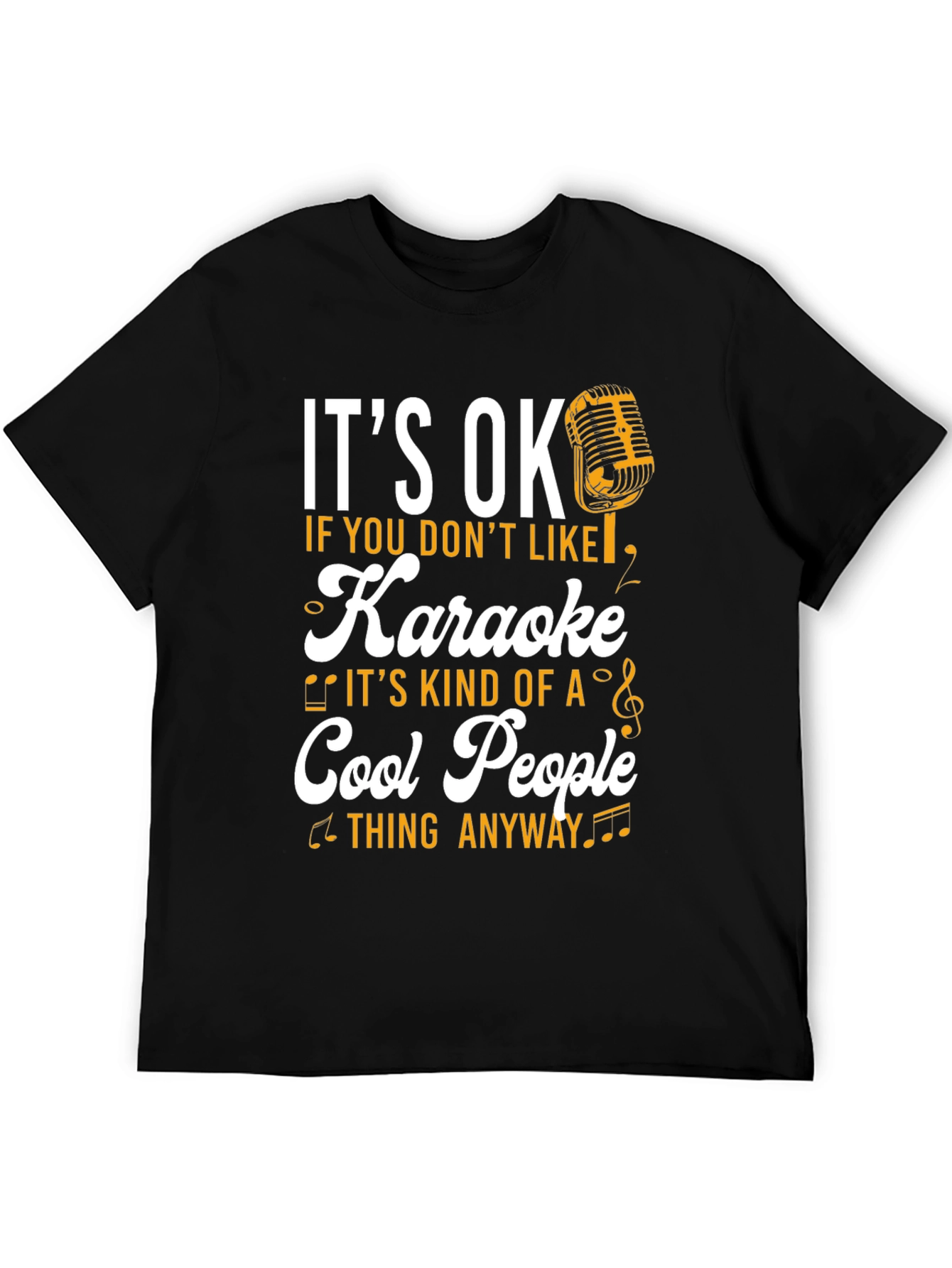 Camiseta Negra Karaoke Cool People