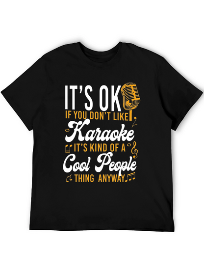 Camiseta Negra Karaoke Cool People