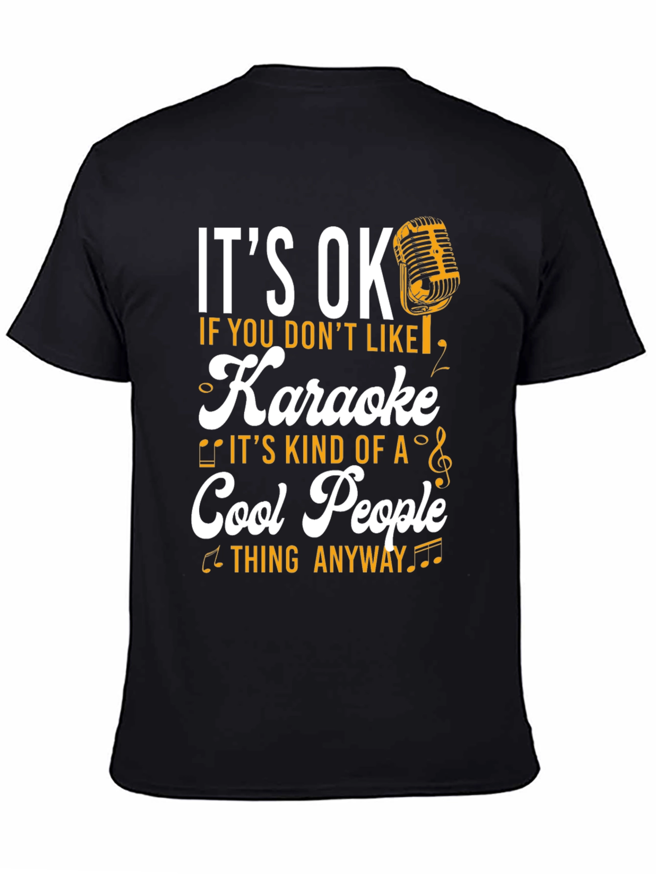 Camiseta Negra Karaoke Cool People