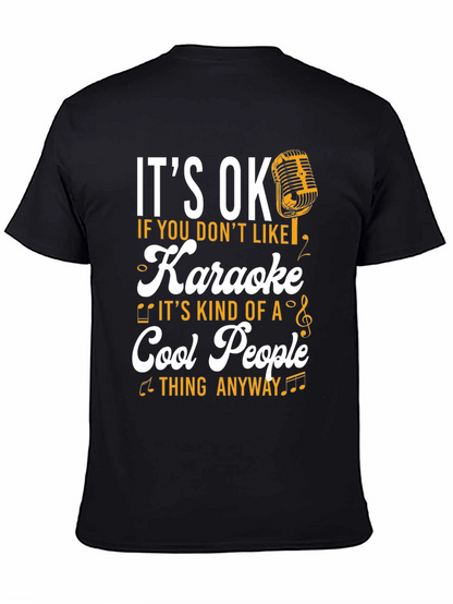 Camiseta Negra Karaoke Cool People