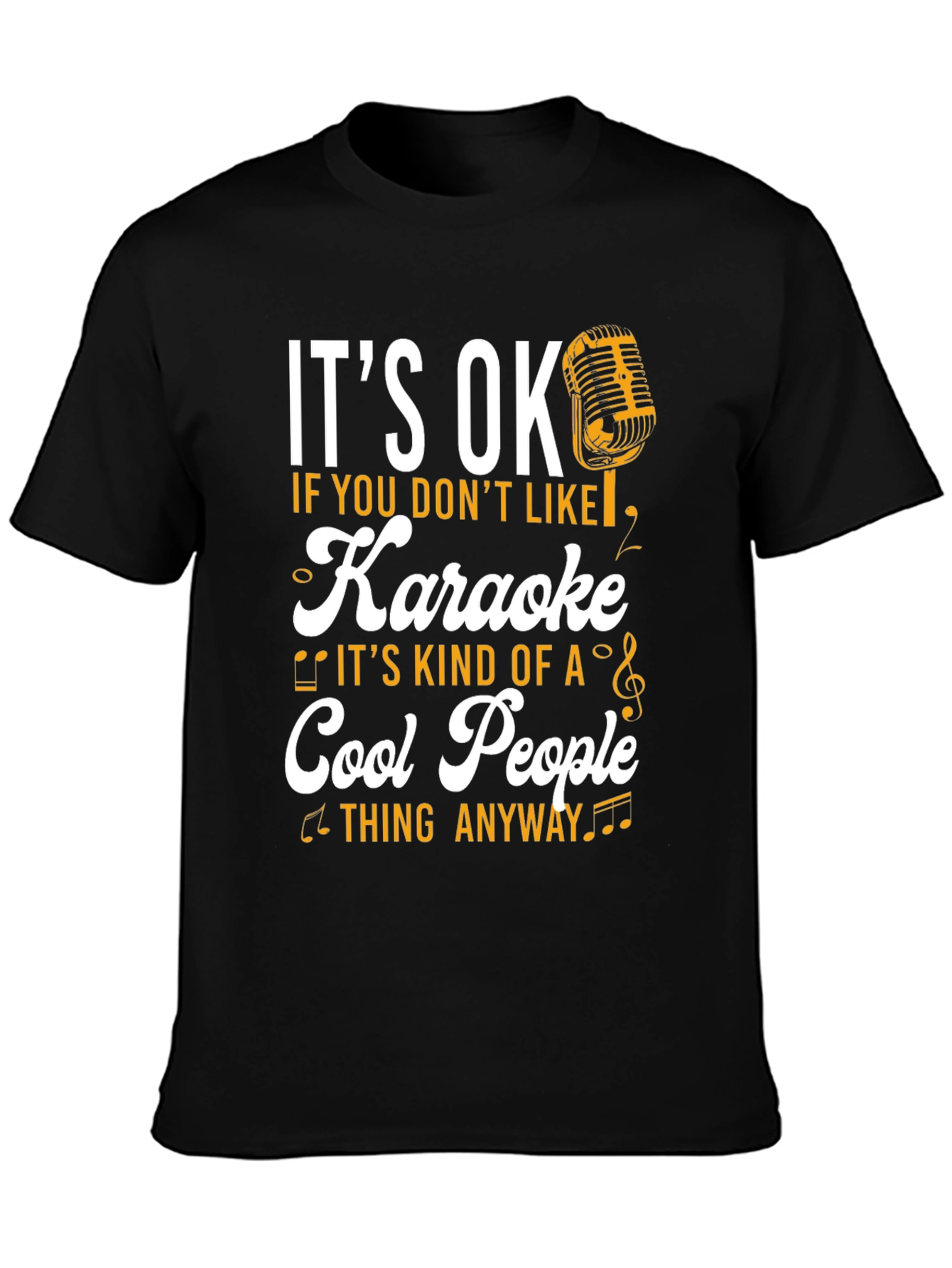 Camiseta Negra Karaoke Cool People