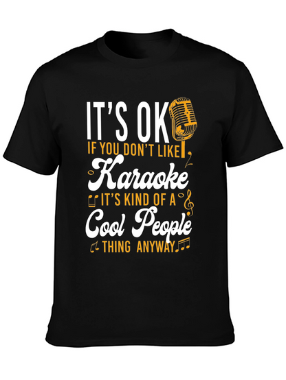 Camiseta Negra Karaoke Cool People