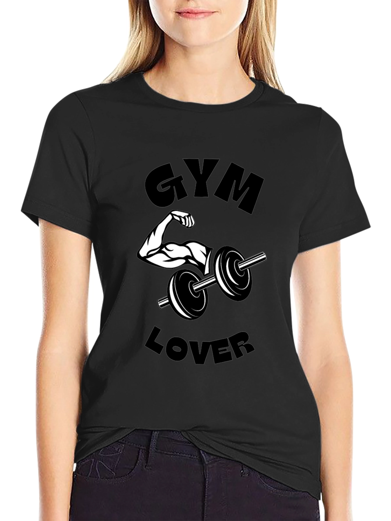Camiseta Negra Gym Lover