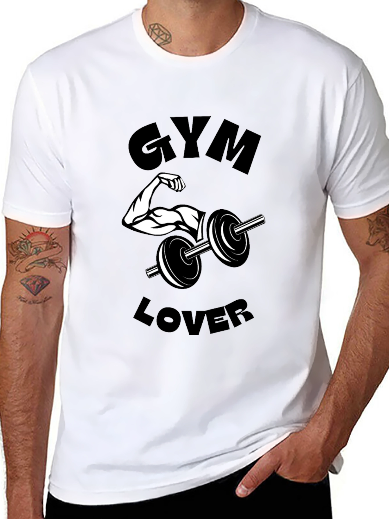 Camiseta Negra Gym Lover