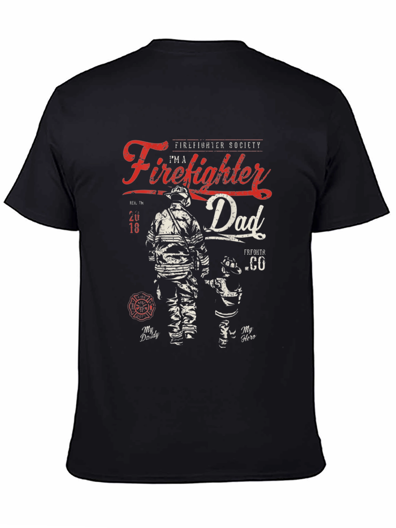 Camiseta Bombero Papá - Héroe Familiar