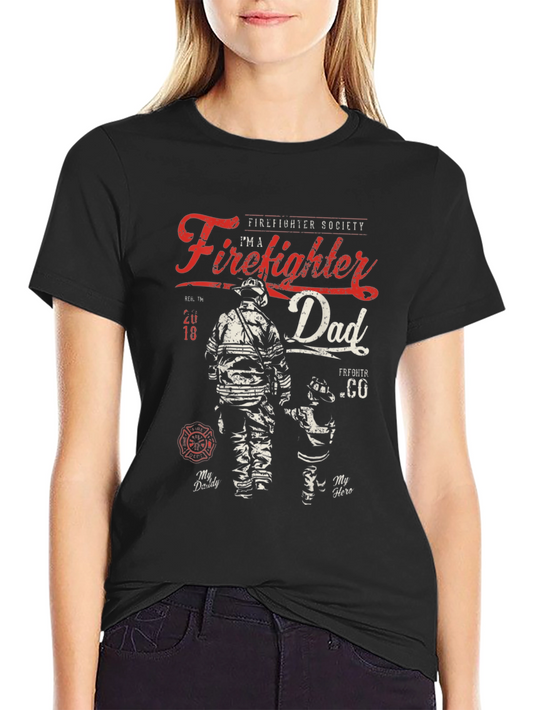 Camiseta Bombero Papá - Héroe Familiar