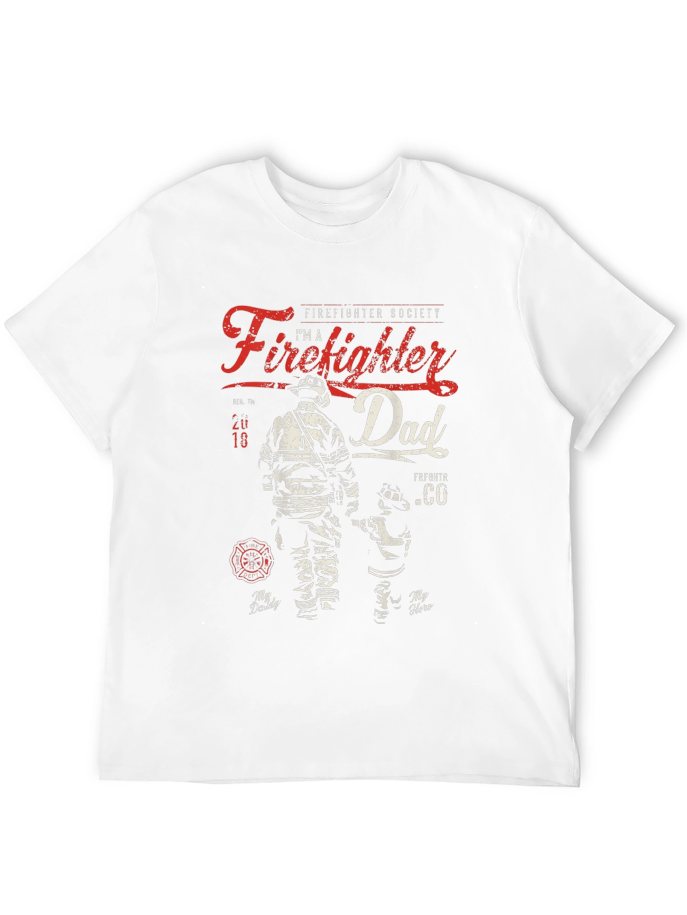 Camiseta Bombero Papá - Héroe Familiar