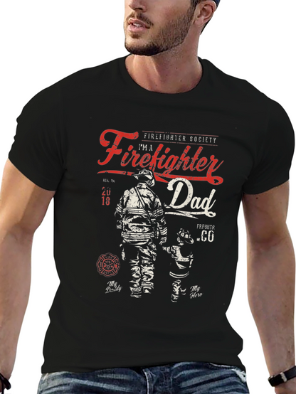 Camiseta Bombero Papá - Héroe Familiar