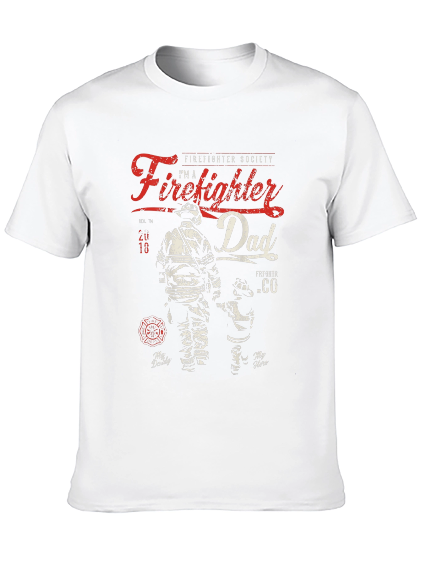 Camiseta Bombero Papá - Héroe Familiar