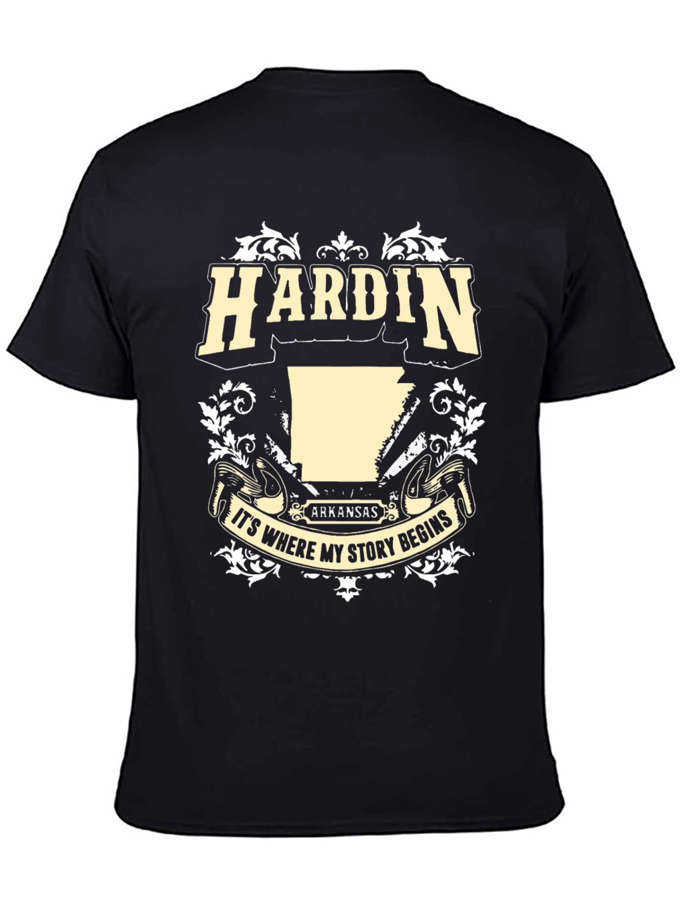 Camiseta Negra Hardin Arkansas