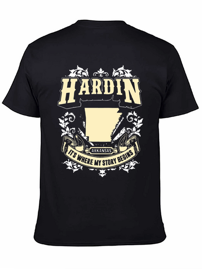 Camiseta Negra Hardin Arkansas