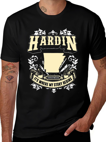 Camiseta Negra Hardin Arkansas