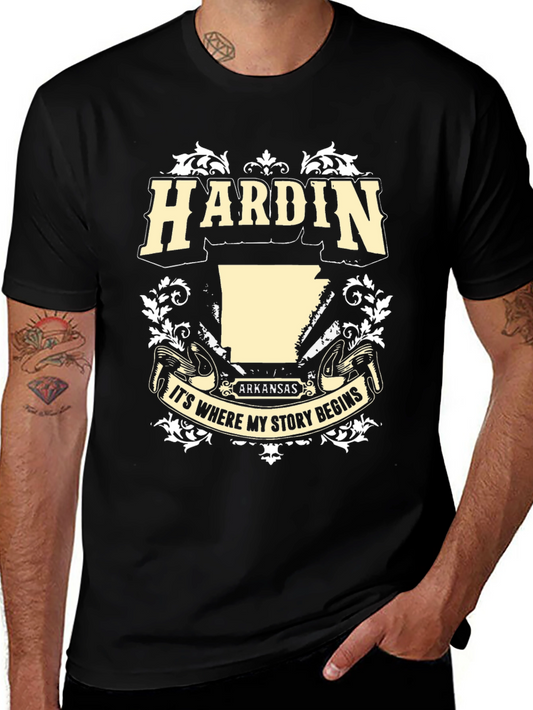 Camiseta Negra Hardin Arkansas